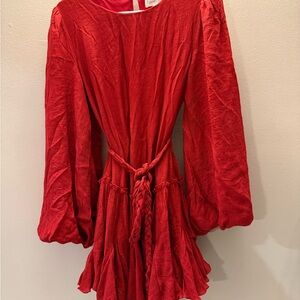 Asymmetrical Red Dress Sz M